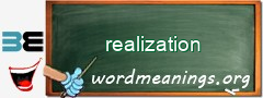 WordMeaning blackboard for realization